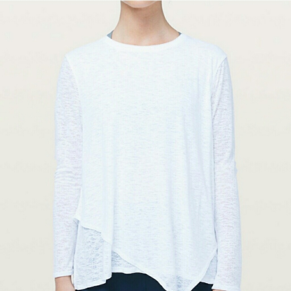 Lululemon Sweetest Day Long Sleeve Shirt White Sz4